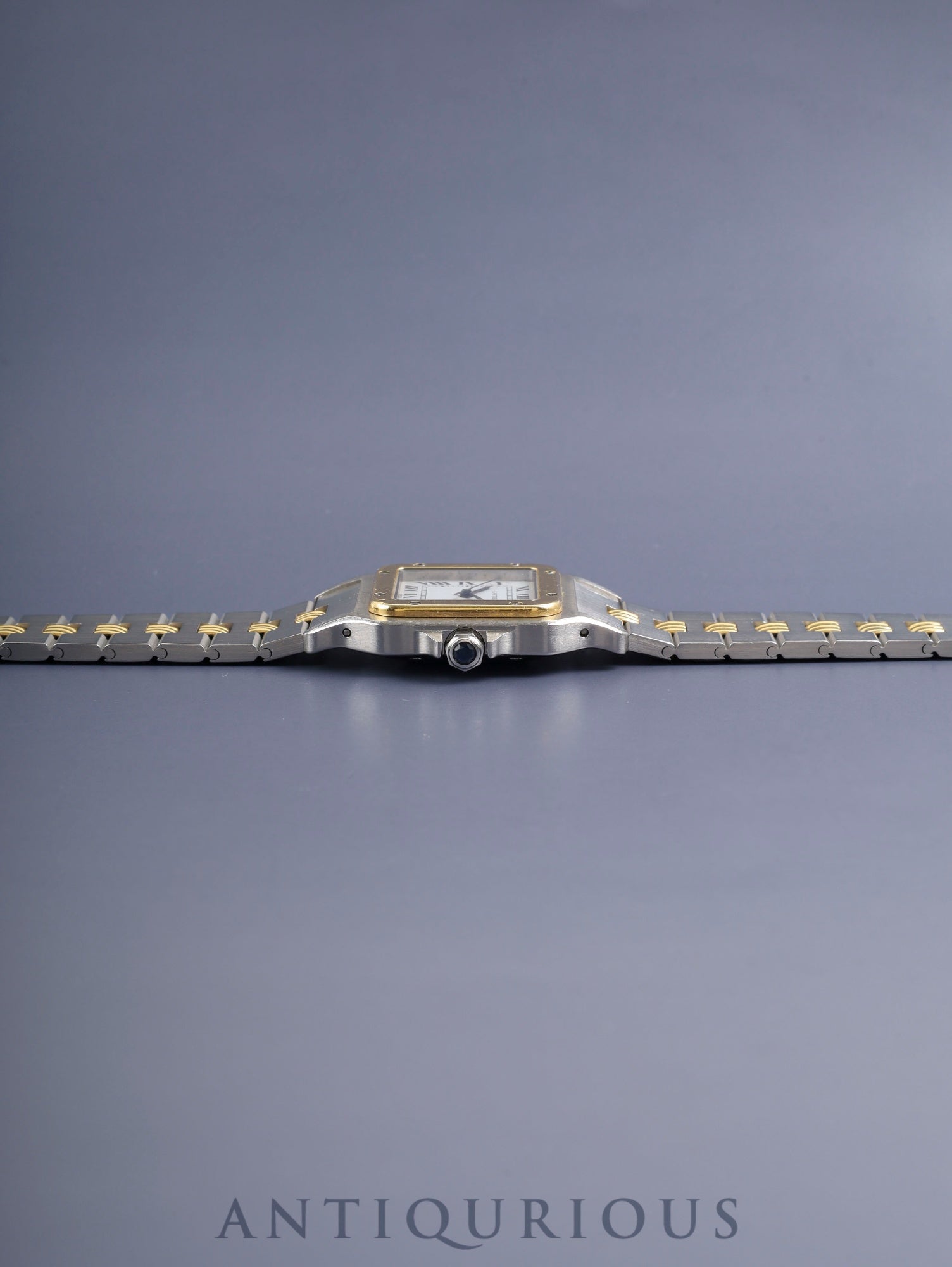 カルティエ サントス カレ LM 2961 自動巻き Cal.ETA2671 SS/YG SS/YG ゴドロンブレス ホワイトローマン文字盤（SWISS表記） オーバーホール済み