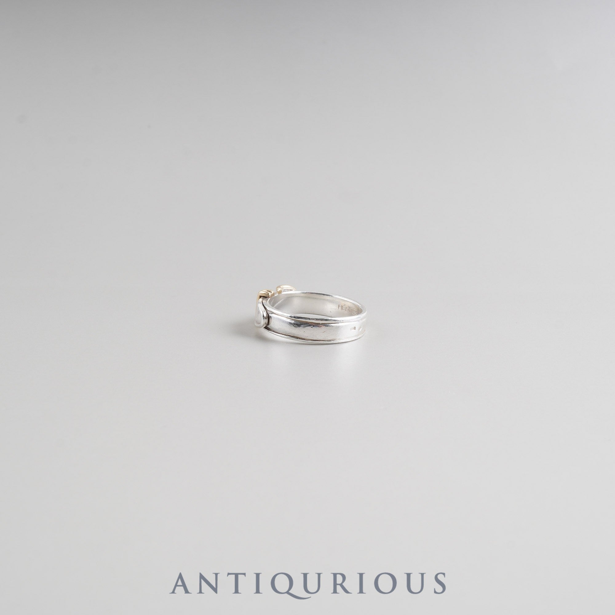 Hermès Santur Ring, SV925/750, 4.2g, #54, Approx. Size 13