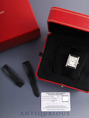 Cartier Tank Must LM WSTA0041 / 4323 Quartz Cal.157 SS Leather Original Pin Buckle (SS) Silver Roman Dial (SWISS MADE marking) Box Warranty (2022) with Original Leather Strap Overhauled