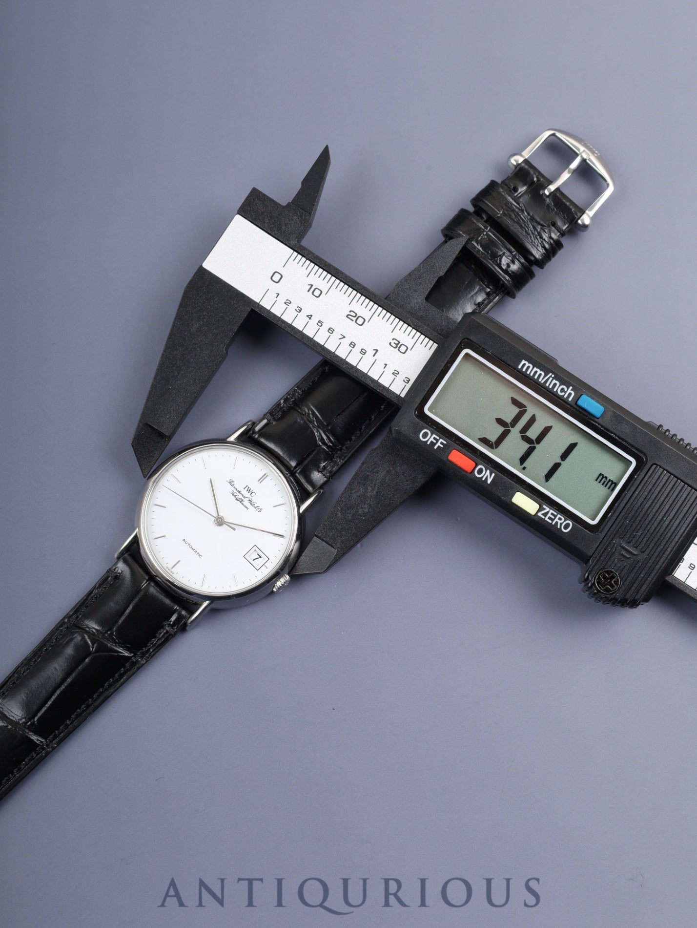 IWC IW351318 ポートフィノ 自動巻き Cal.C37521 SS 革 純正尾錠（SS） ホワイト文字盤 オーバーホール済み アイダブリュシー