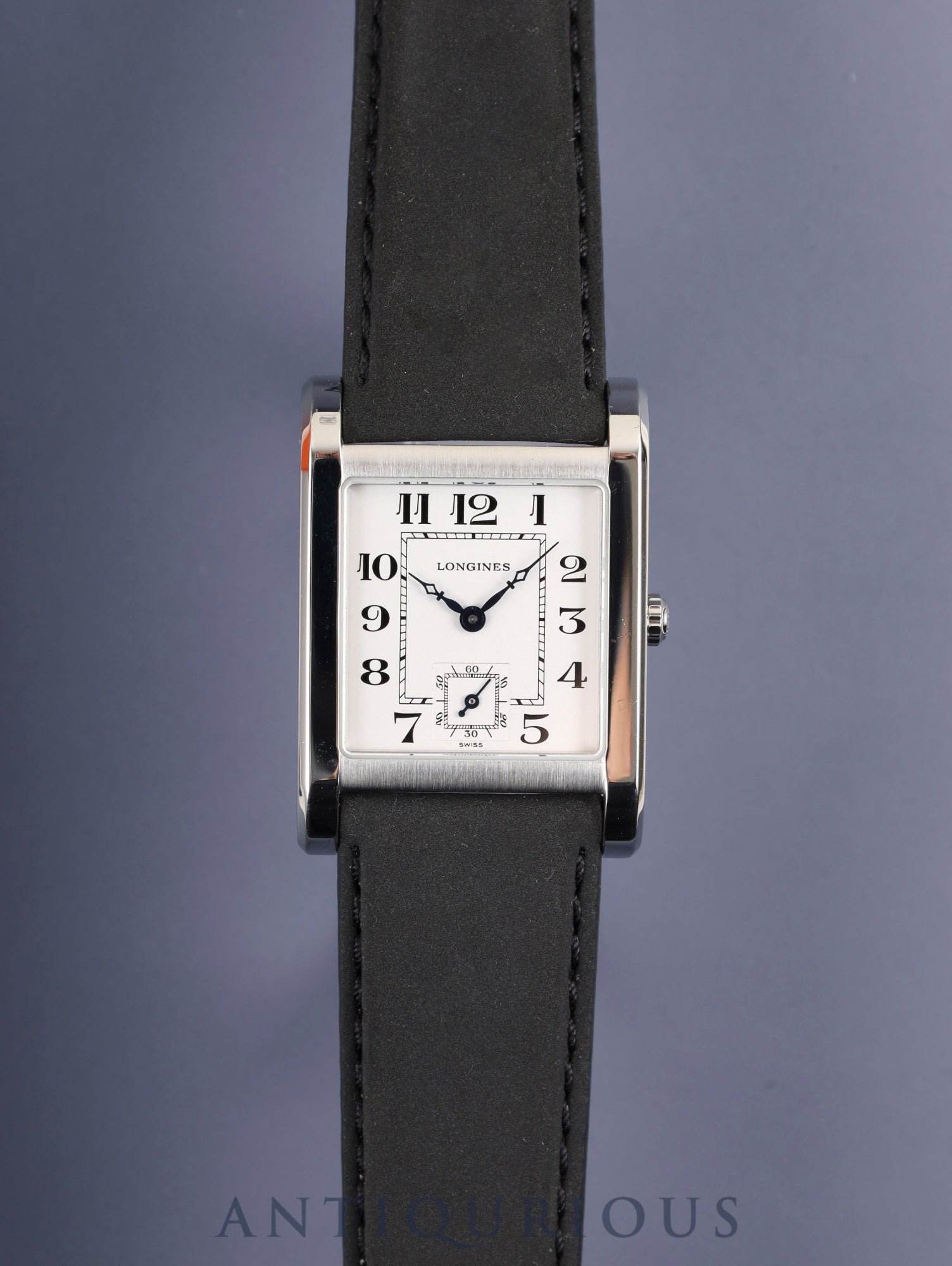 ロンジン ドルチェヴィータ L5.673.4 クォーツ Cal.980.163 SS 革 純正尾錠（SS）ホワイトアラビア文字盤 オーバーホール済み