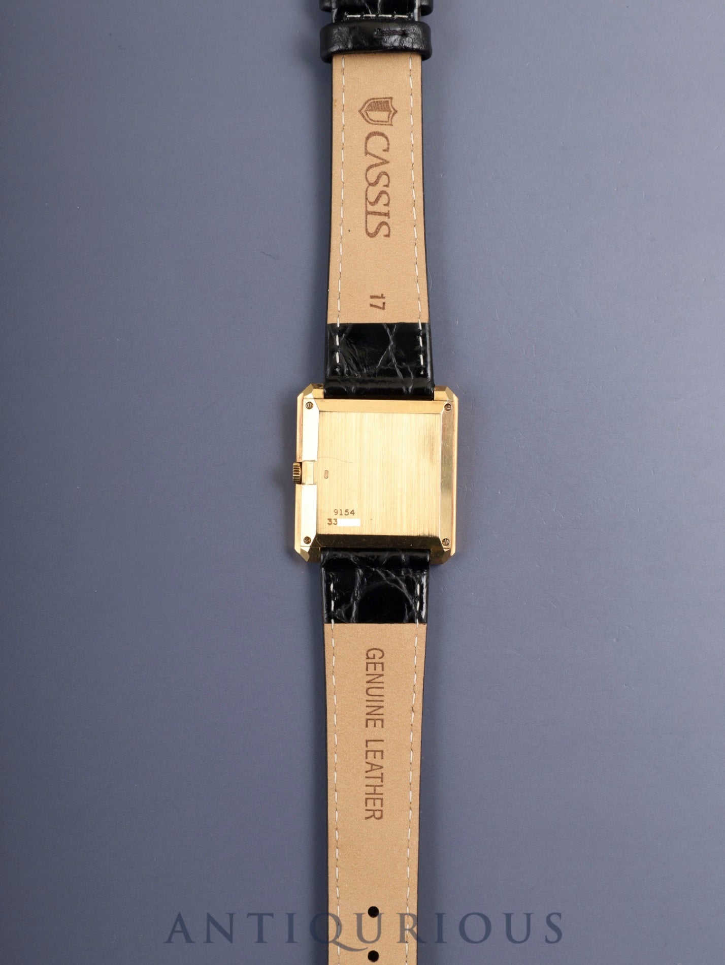 Piaget Protocol 9154 Manual Winding Cal.9P2 750YG Leather Original Pin Buckle (750YG) Black Dial With Original Leather Strap Overhauled
