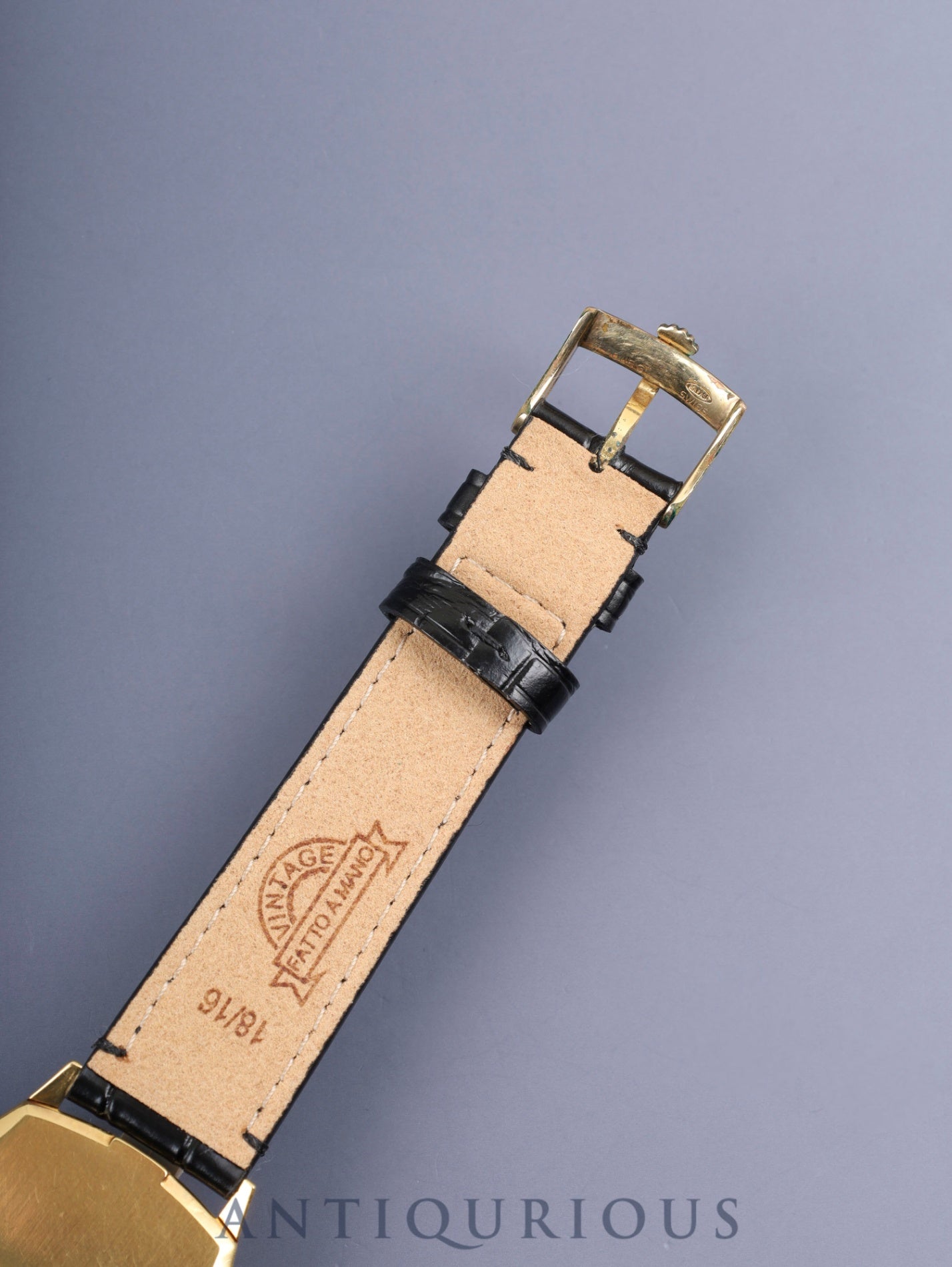 ロレックス チェリーニ 3809 手巻き Cal.1600 750YG 革 純正尾錠（GP） シャンパン文字盤 30番台（1970年）オーバーホール済み