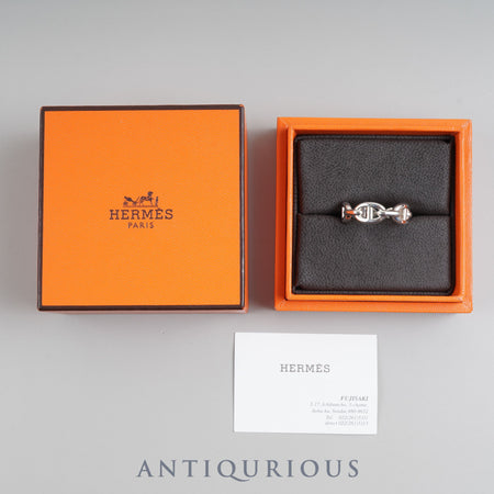 Hermes Ring Chaine d'Ancre Anchaine SV925 58 Size 18 with Box