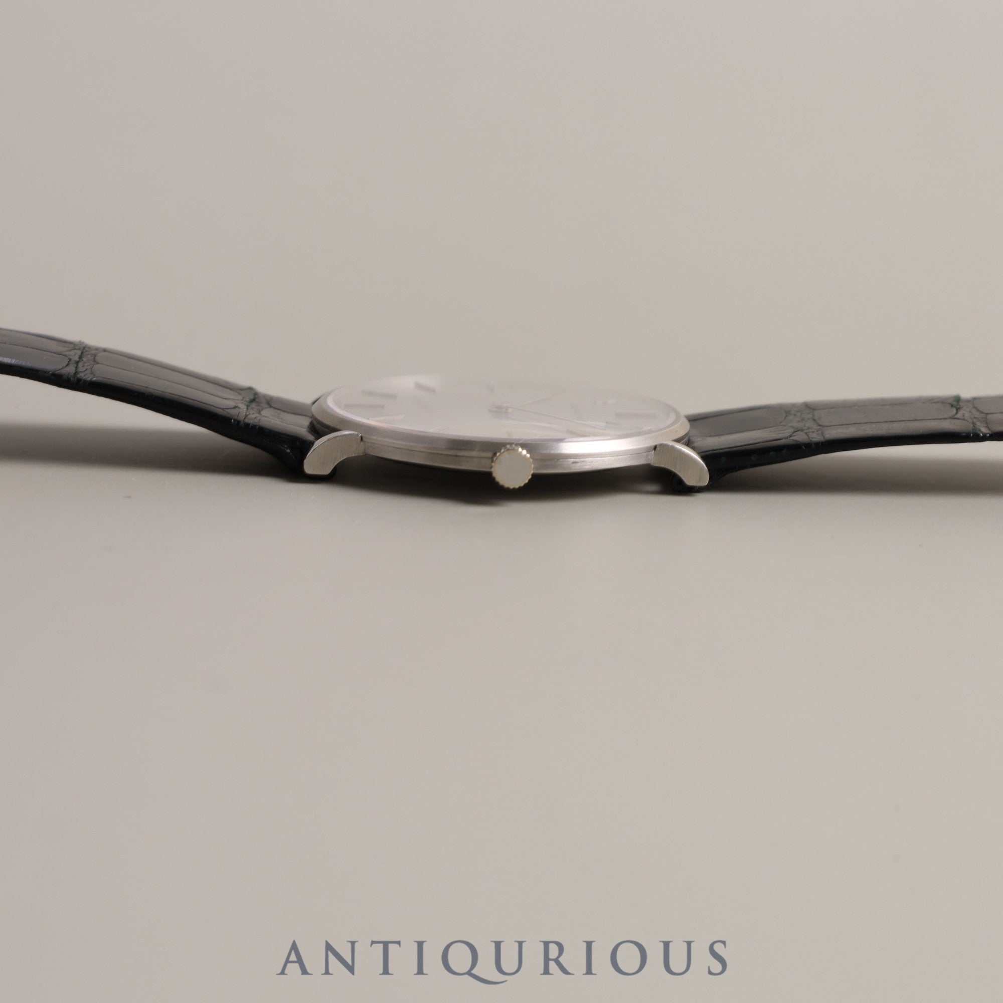 AUDEMARS PIGUET EXTRAFLAT Hand-wound Cal.2003/2 Pt950 Genuine leather strap Genuine buckle (Pt950) Silver dial Box