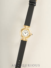 カルティエ マストコリゼ 590002 クォーツ Cal.90.06 SV925 革 純正ピンバックル（GP） アイボリーローマン文字盤（SWISS表記）オーバーホール済み