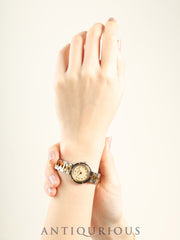 エルメス クリッパー 51.03 クォーツ Cal.- SS/GP SS/GP  アイボリー文字盤 箱 冊子 保証書（1992年）オーバーホール済み