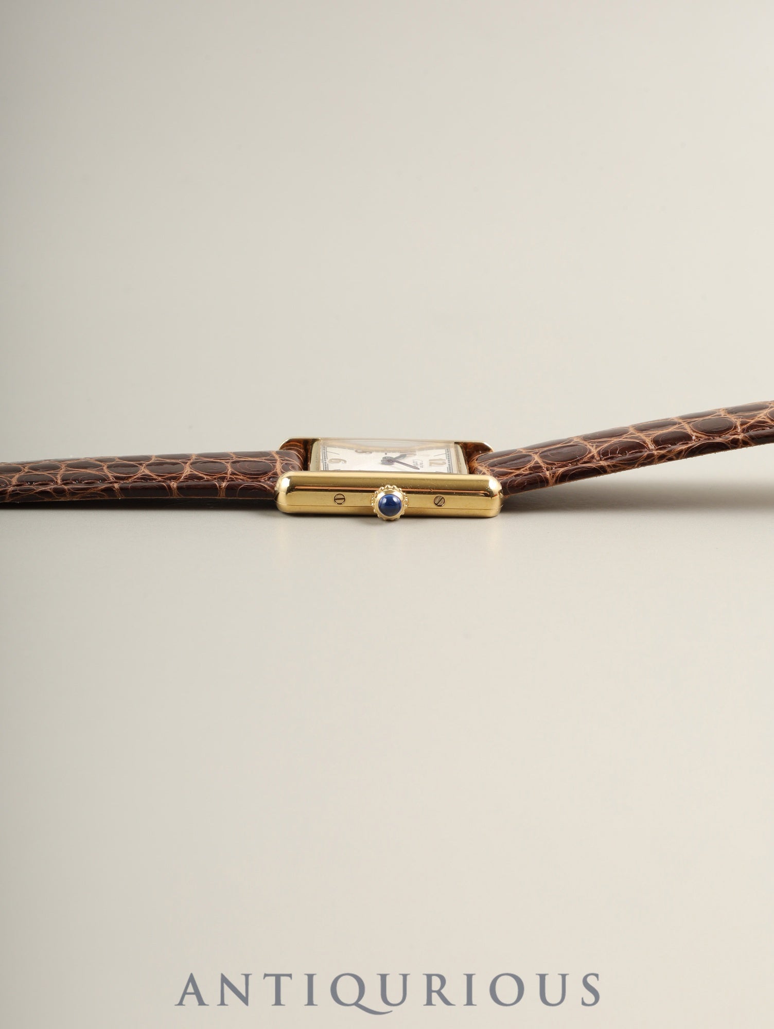 美品 カルティエ マスト タンク アラビア シルバーダイアル SM Cartier】カルティエ マストタンクSM アラビア 純正尾錠付き