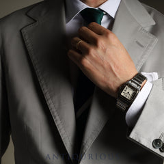 Cartier Santos Galbee LM W20011C4 187901 Quartz Stainless Steel/Yellow Gold White Dial Cartier Boutique Complete Service