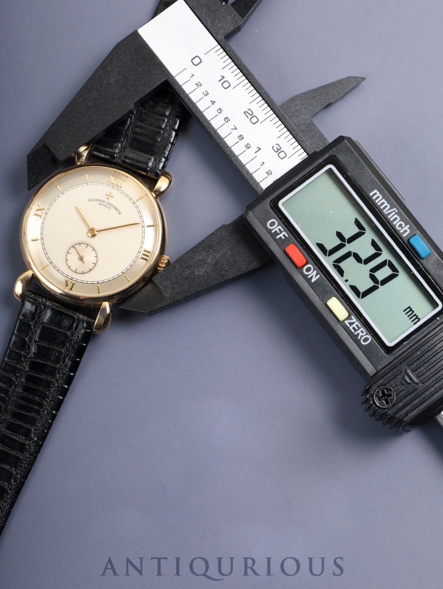 ヴァシュロン・コンスタンタン ヒストリカル ルネサンス 92084/1 手巻き Cal.1014/1 750YG 革 純正ピンバックル（750YG）ゴールド文字盤 箱 ケース オーバーホール済み