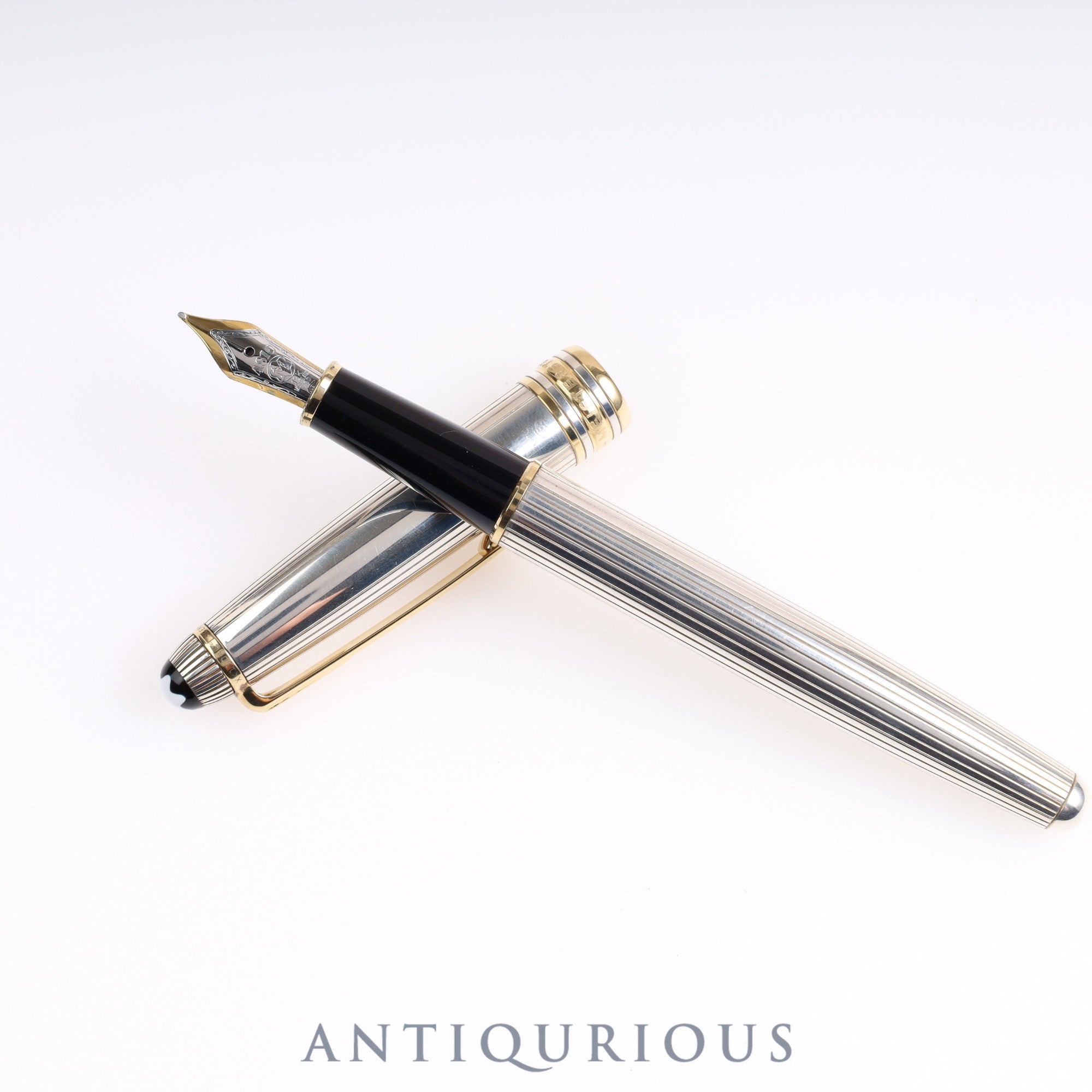 MONTBLANC Fountain Pen Meisterstück Solitaire SV925 Nib 18K
