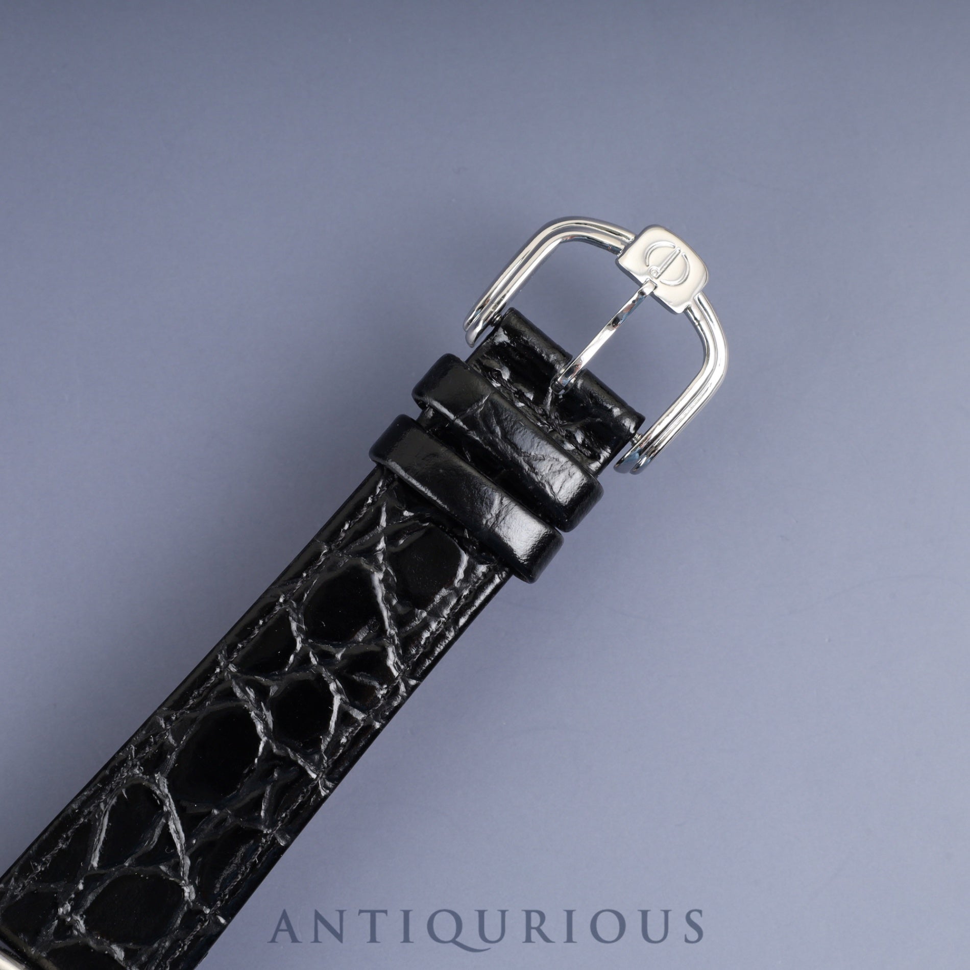 ダンヒル センテナリー クッションケース 115 手巻き Cal.7001  革 純正尾錠（SS）シルバーアラビア文字盤  箱 保証書（1996年）オーバーホール済み