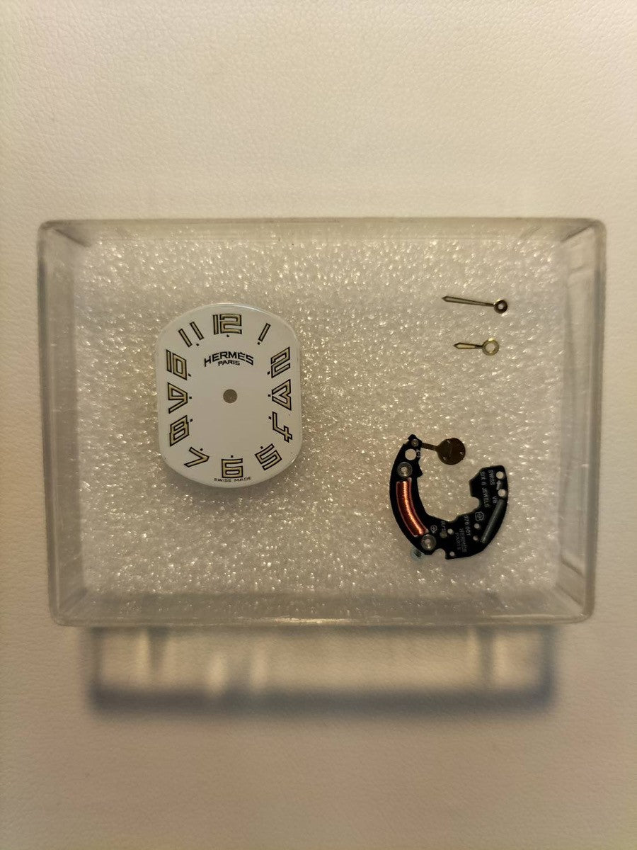 Hermès Rallye RA1.220 Quartz Cal.976.001 SS/GP SS/GP White Dial Overhauled