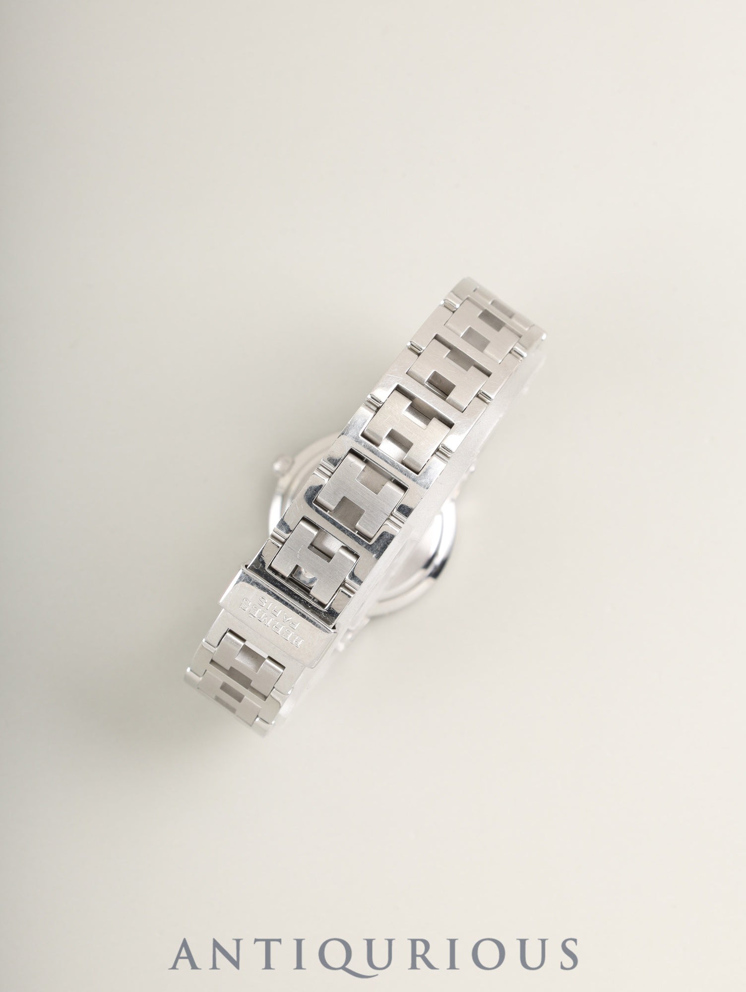 エルメス クリッパー CL4.210 クォーツ SS SS グレー文字盤