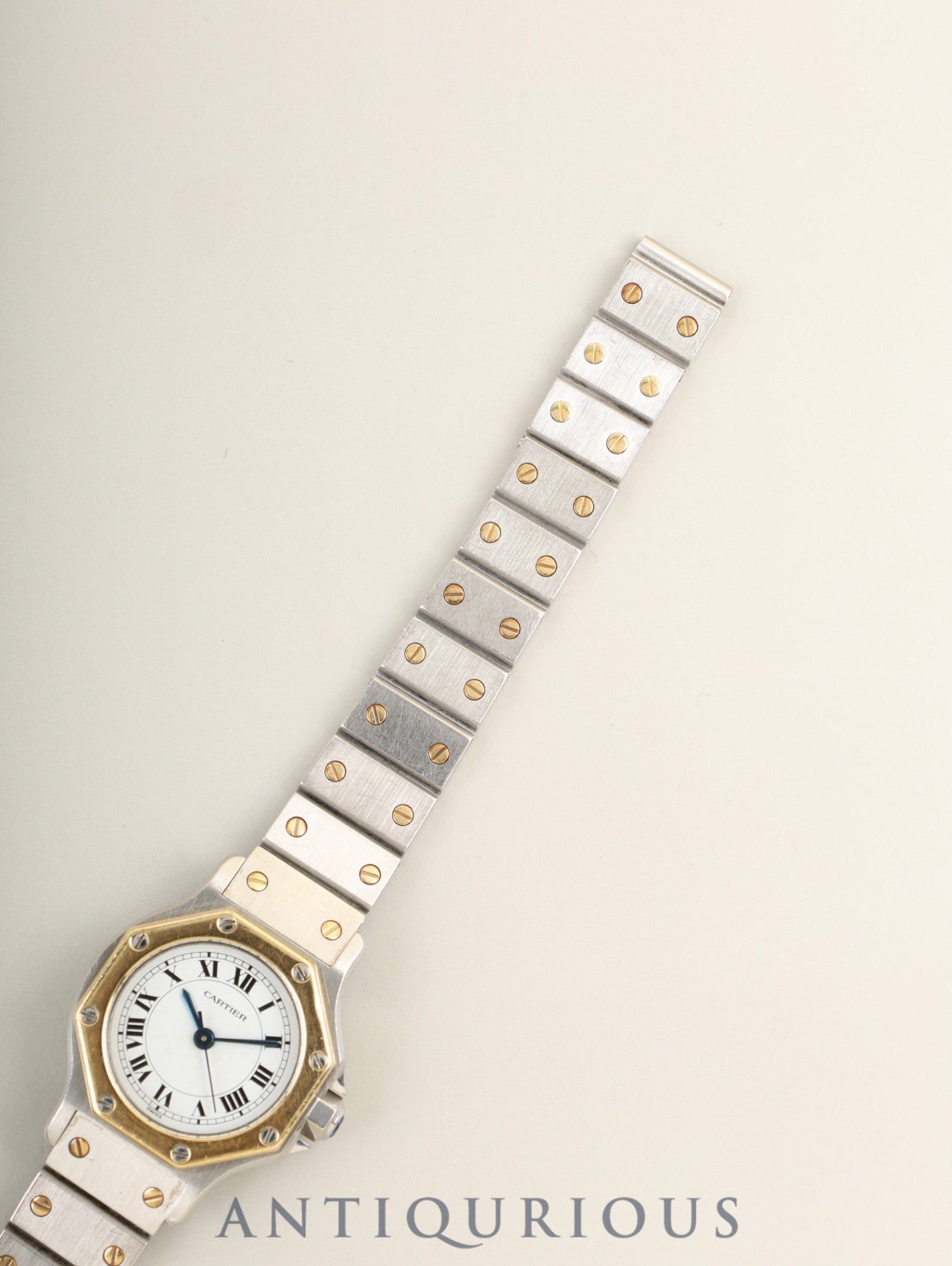 Cartier Santos Octagon SM 0907 Automatic Cal.ETA2671 SS/YG White Roman Dial (SWISS marking) Overhauled