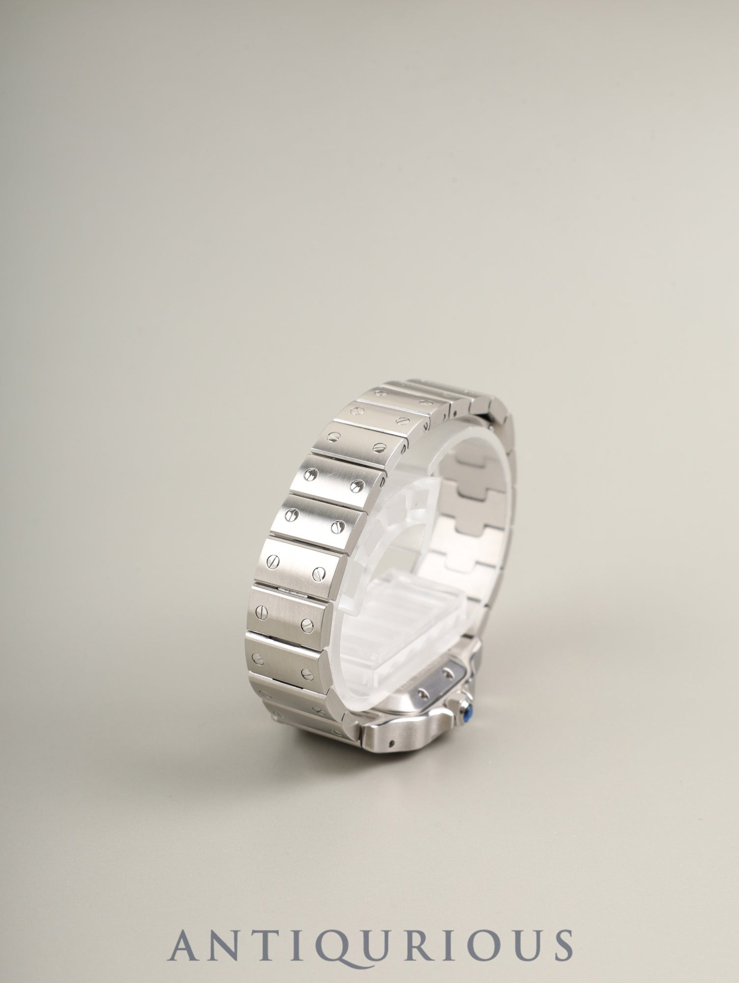 カルティエ サントス ガルベ SM W20054D6 / 2423 自動巻き Cal.ETA2671 SS SS シルバーギョーシェ文字盤 箱 冊子 保証書（2005年）  オーバーホール済み