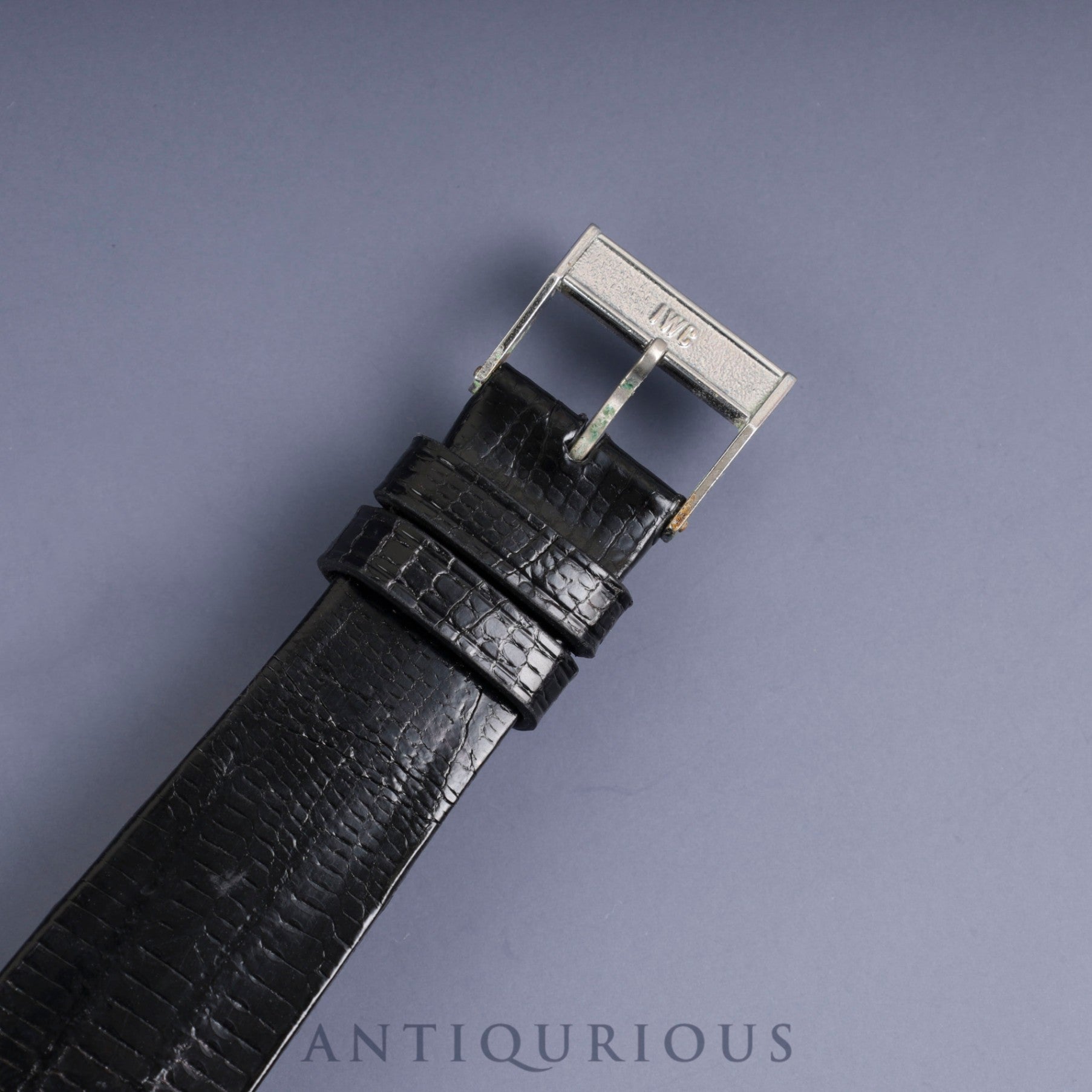 IWC ラウンド 3203 自動巻き Cal.3251 SS 革 純正尾錠（SS）ブラック文字盤 箱 冊子 ケース 保証書（1979年）オーバーホール済み アイダブリュシー