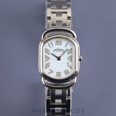 Hermes Rally RA1.210 Quartz Cal.976.001 SS SS White Dial Overhauled