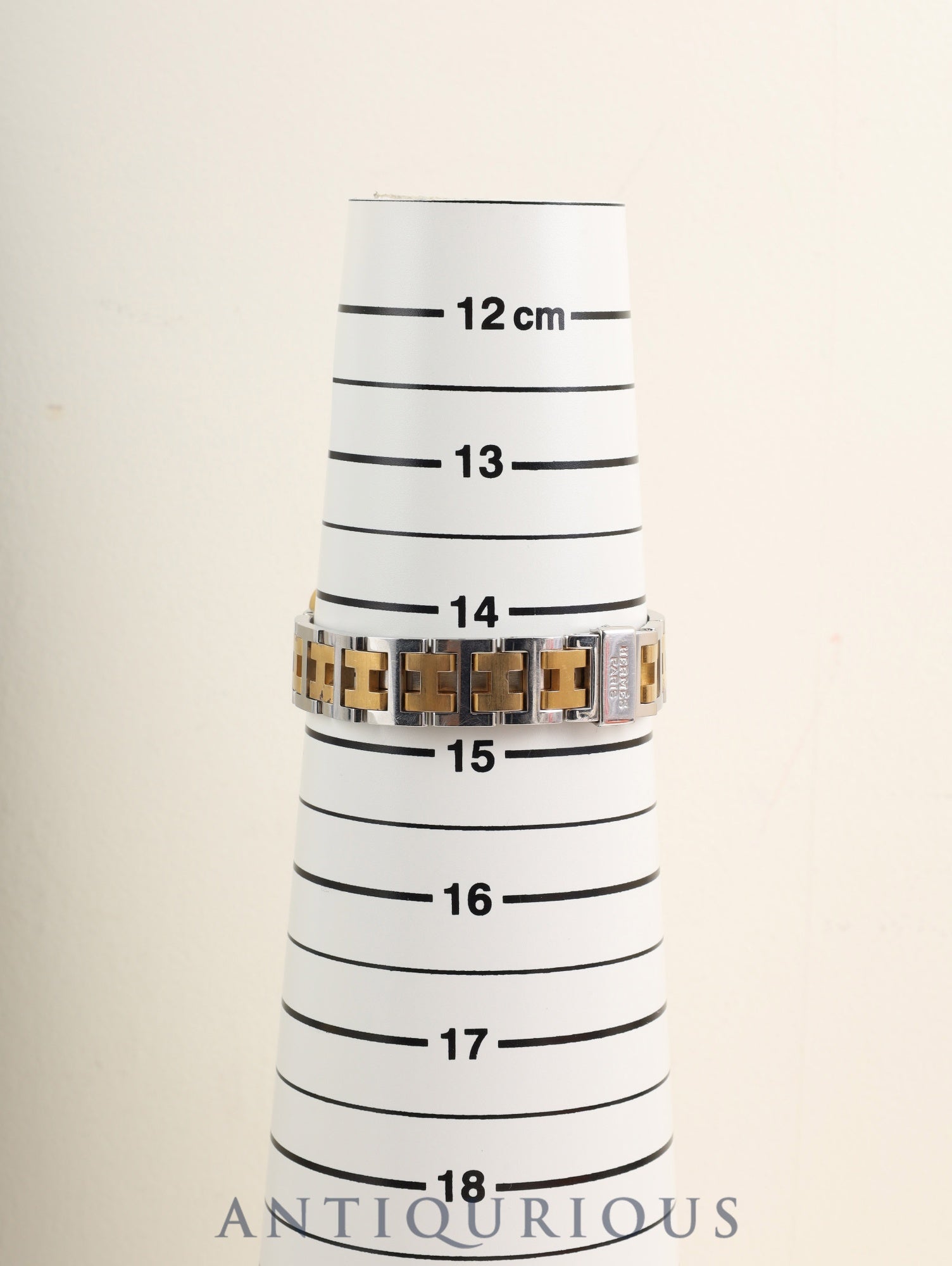 エルメス クロアジュール CR1.240 クォーツ Cal.976.001 SS/GP SS/GP ホワイト文字盤 オーバーホール済み