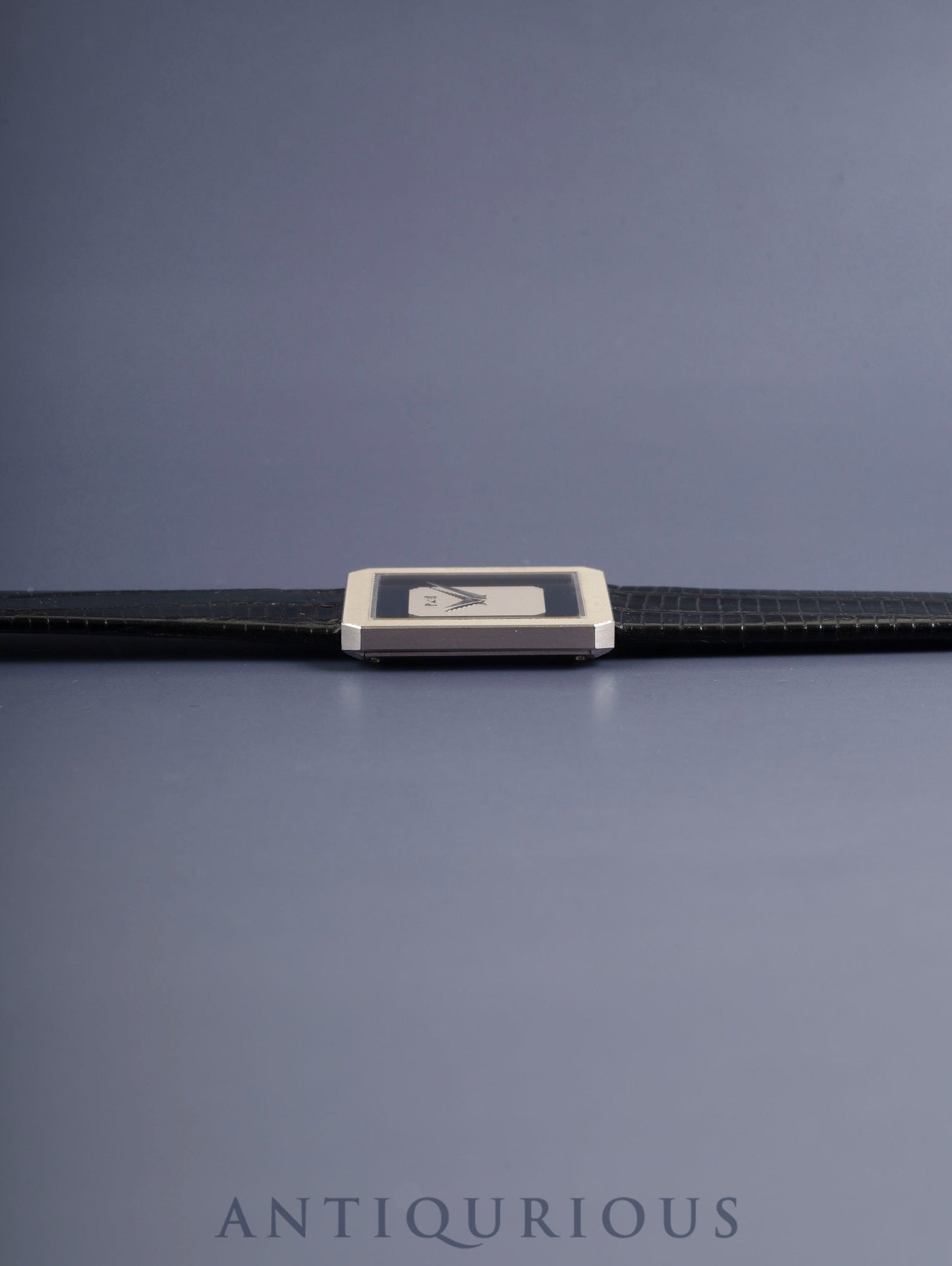 Piaget Protocole 9154 Manual Winding Cal.9P2 750WG Leather Original Pin Buckle (750WG) Black / Silver Dial With Original Leather Strap Overhauled