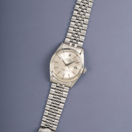 ロレックス デイトジャスト 1601 自動巻き Cal.1560 SS/WG SS シルバー文字盤 95番（1963年）オーバーホール済み