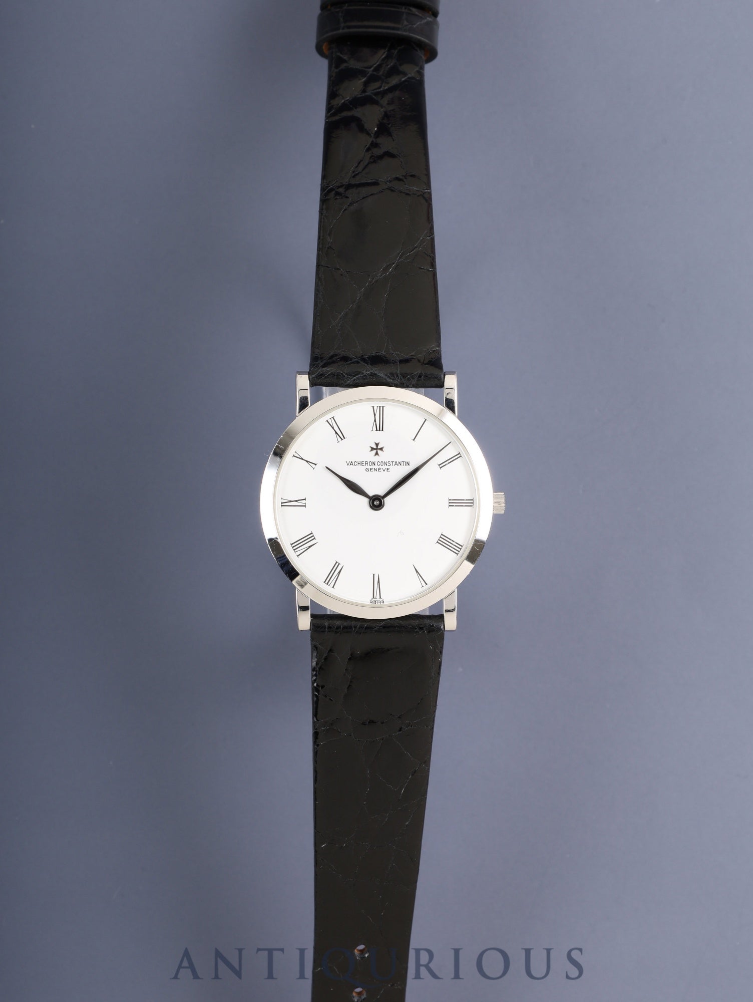 ヴァシュロン・コンスタンタン パトリモニー 33093/3 手巻き Cal.1003/2 750WG 革 純正ピンバックル（750WG）ホワイトローマン文字盤 ケース 純正革ベルト オーバーホール済み
