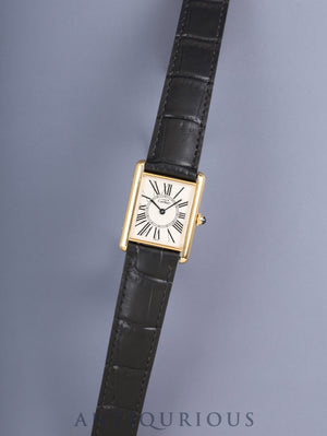 Cartier Must Tank LM 590005 Quartz Cal.90 SV925 Leather Original GP Deployment Buckle Oplaline Dial (SWISS marking) Overhauled