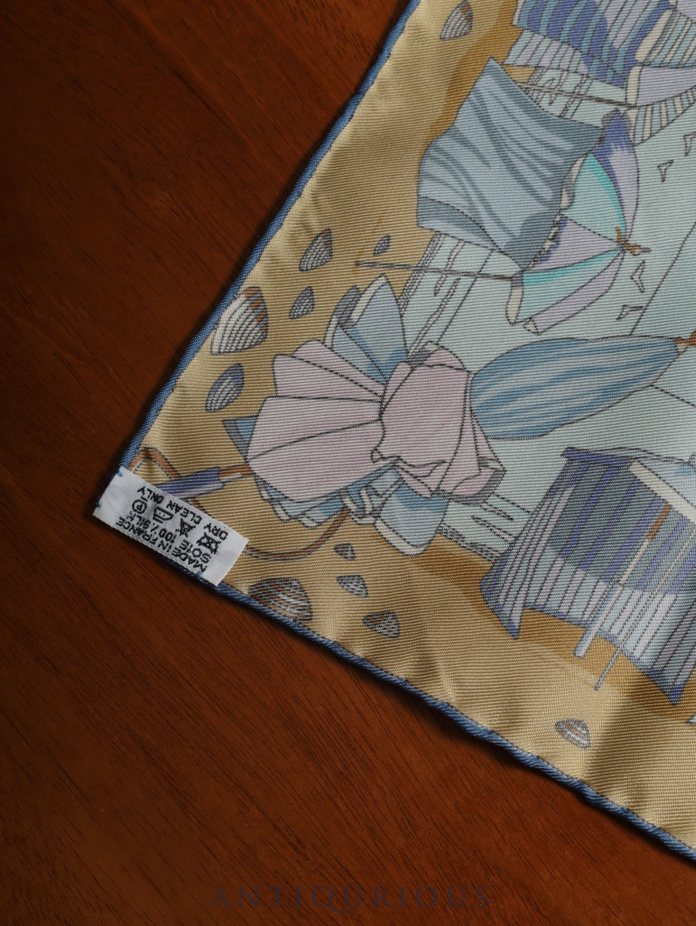 エルメス スカーフ カレ45 ノルマンディー海岸の魅力 SILK100% 箱