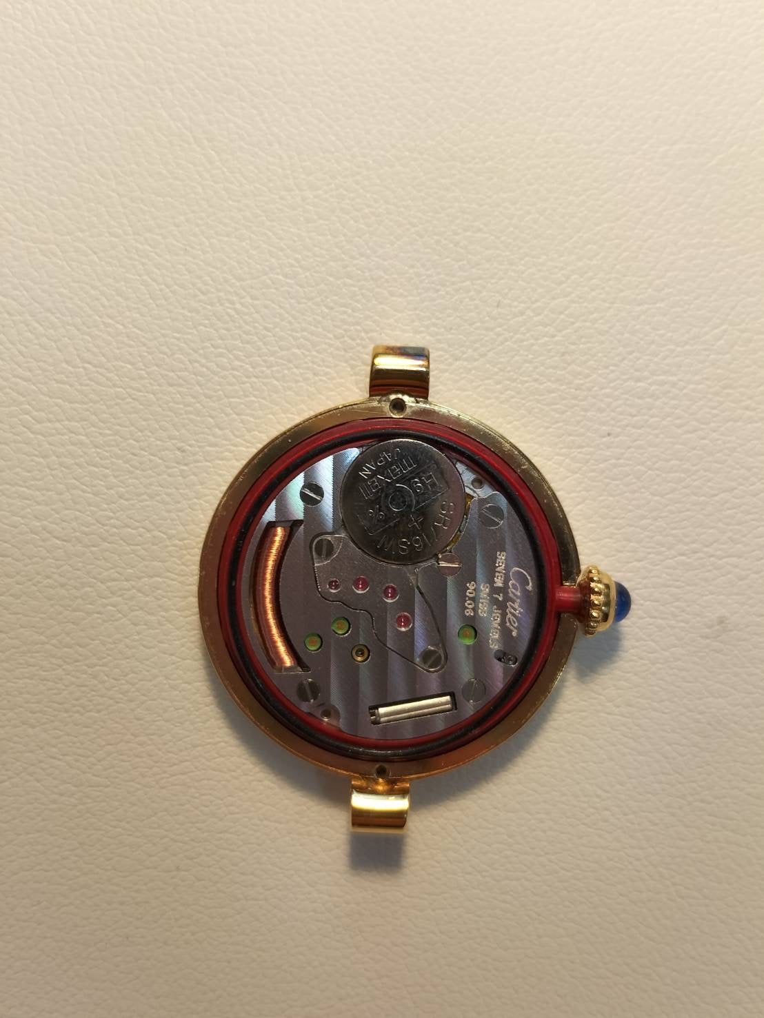 カルティエ マスト ヴァンドーム VLC SM W1002254 / 1851 クォーツ Cal.90.06 SV925 革 純正ピンバックル（GP）アイボリーローマン文字盤 箱 オーバーホール済み