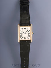 Cartier Tank Louis Cartier XL W1560017 / 3280 Automatic Cal. 430MC 750PG Leather Original Pin Buckle (750PG) Silver Roman Dial (SWISS MADE) Box Warranty (2013) With Original Leather Strap, Overhauled