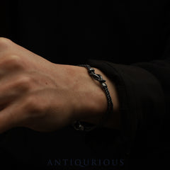 Tiffany Bracelet Center Knot Double Rope Sterling Silver