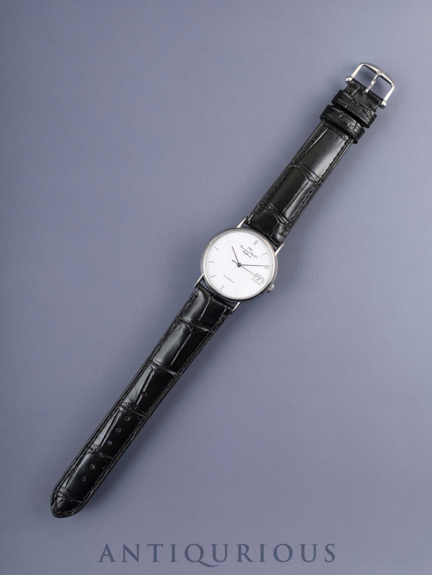 IWC IW351318 ポートフィノ 自動巻き Cal.C37521 SS 革 純正尾錠（SS） ホワイト文字盤 オーバーホール済み アイダブリュシー