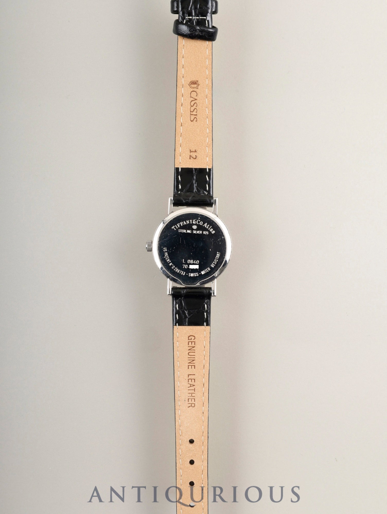 ティファニー アトラス SV CASE L0640 クォーツ Cal.976.001 SV925 革