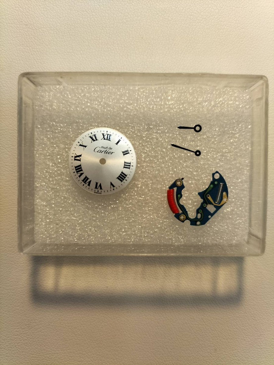 カルティエ マストトリニティ 2735 クォーツ Cal.157.06 SV925 純正革ベルト 純正Dバックル（GP） シルバーローマン文字盤 オーバーホール済み