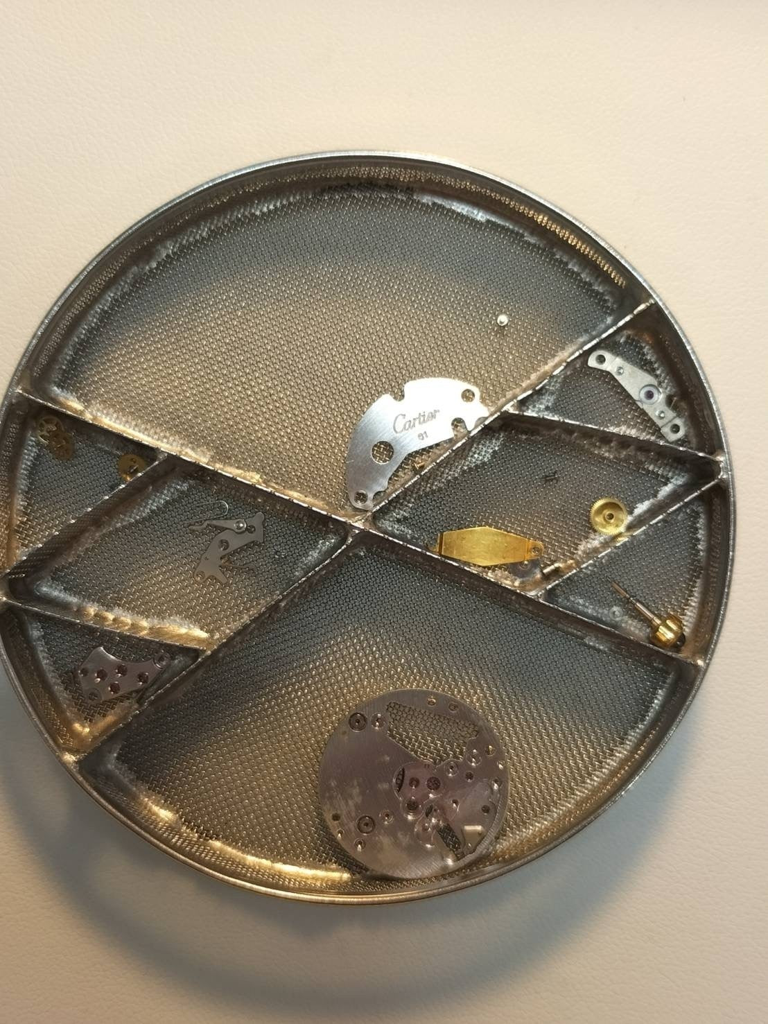 Cartier Must Tank LM 6 81006 Quartz Cal.81 SV925 Leather Original Pin Buckle (GP) Onyx Dial (SWISS marking) Overhauled, Re-inspected
