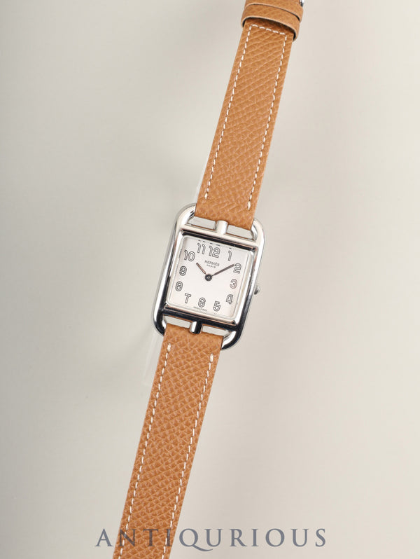 エルメス ケープコッド CC1.210.220 / VBNI クォーツ Cal.976.001 SS 革 純正尾錠（SS）シルバー文字盤 箱 冊子 保証書（2001年）純正革ベルト（□H刻印：2004年）オーバーホール済み