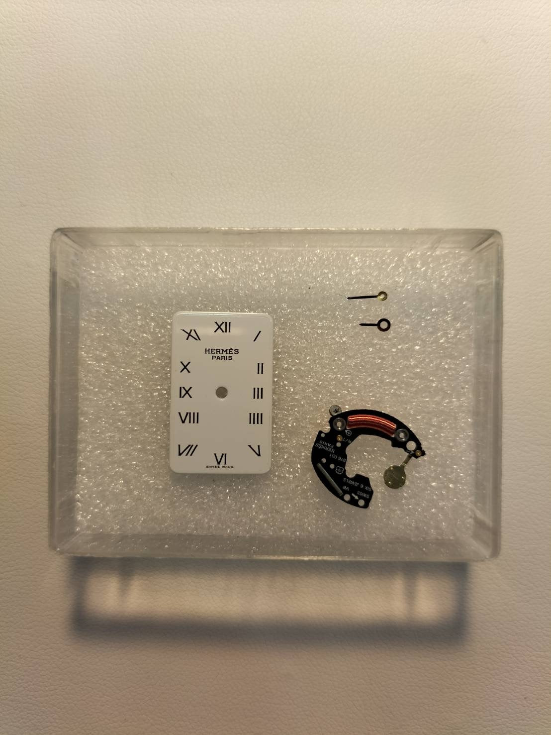 Hermes Cloajour 75.03 Quartz Cal.976.001 SS/GP SS/GP White Dial Warranty (1994) Box Booklet Overhauled