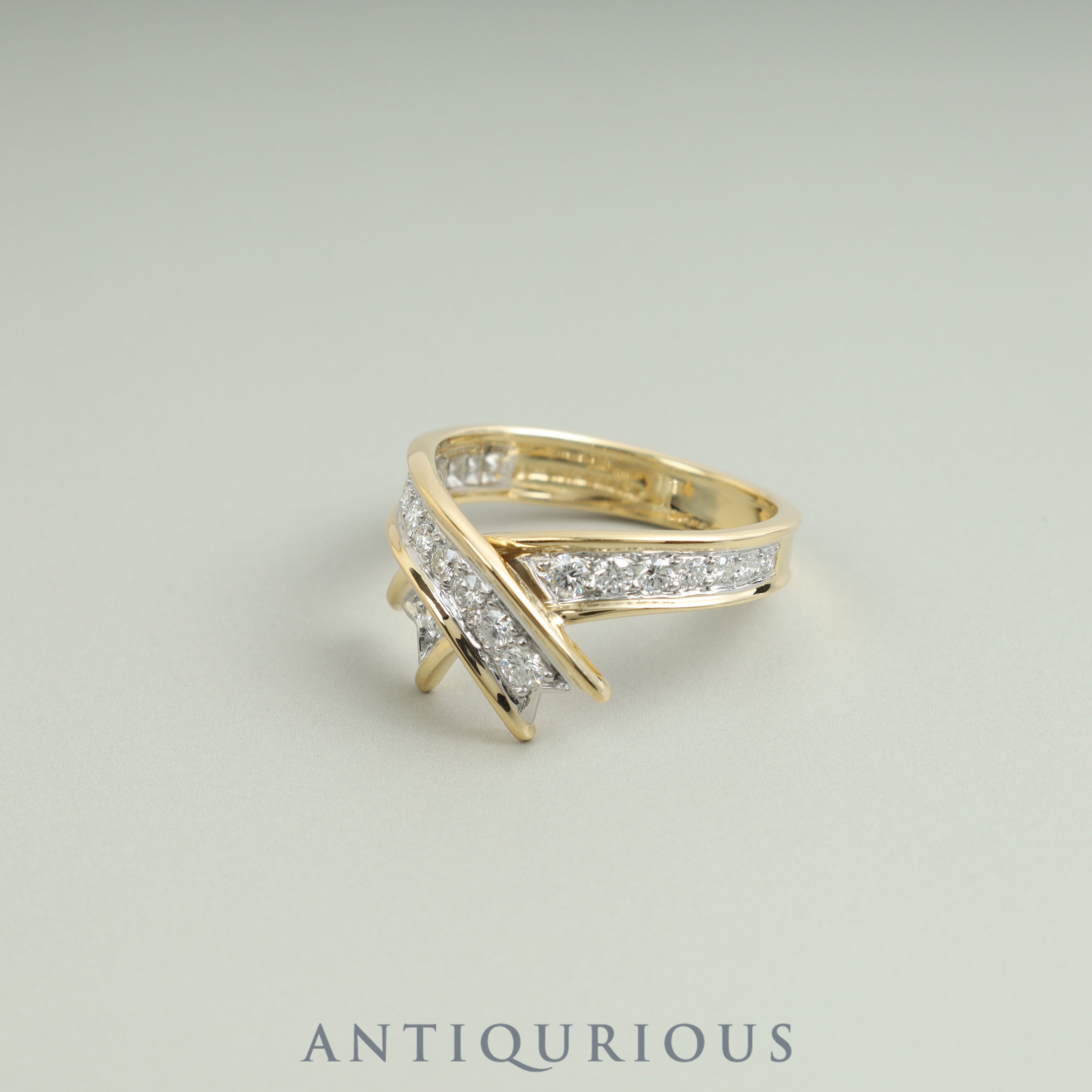 TIFFANY Tiffany ring ribbon diamond 1991 vintage