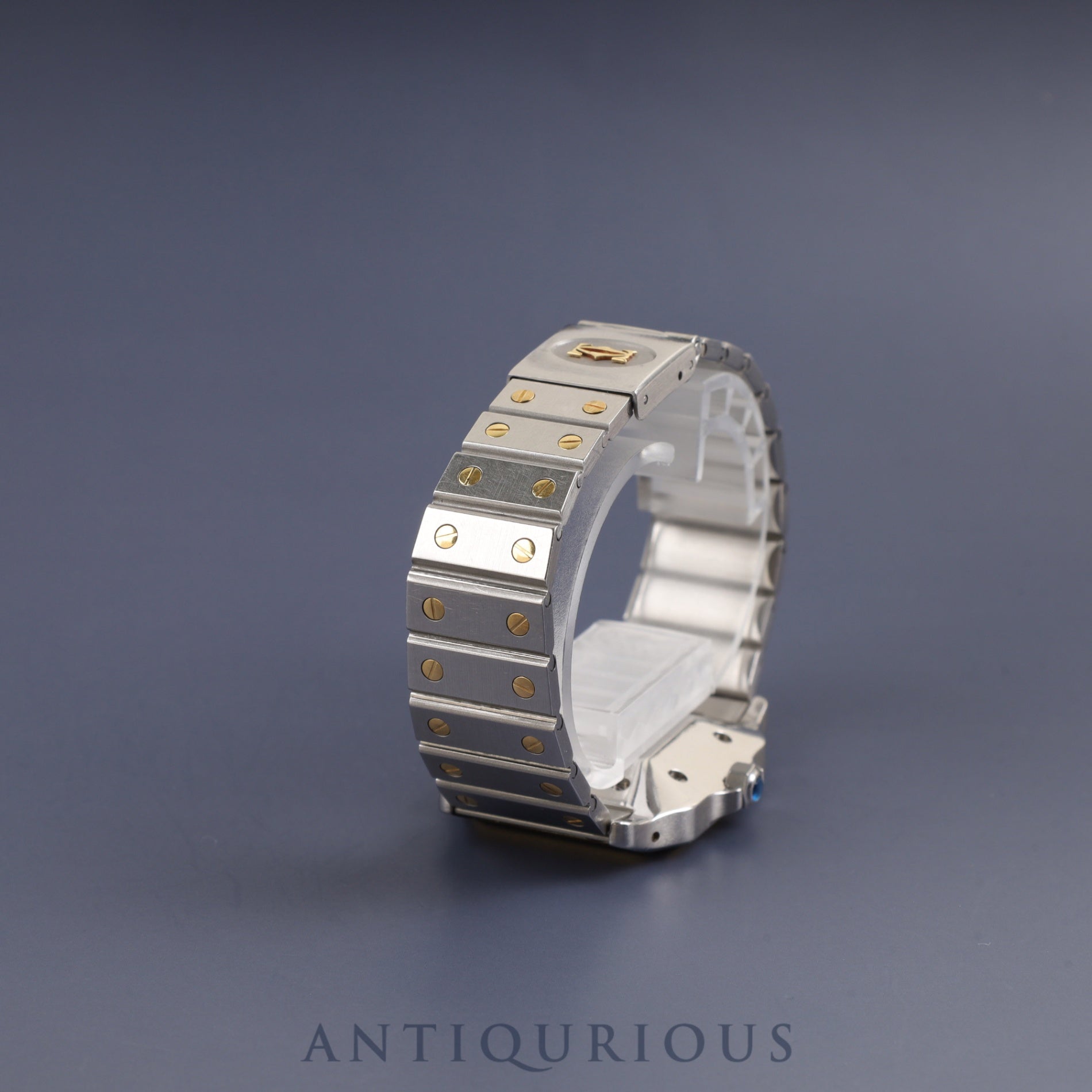 カルティエ サントス ガルベ LM AC23.80GR OR0.750 4.05GR / 2961 自動巻き Cal.2671 SS/YG SS/YG ホワイトローマン文字盤 オーバーホール済み