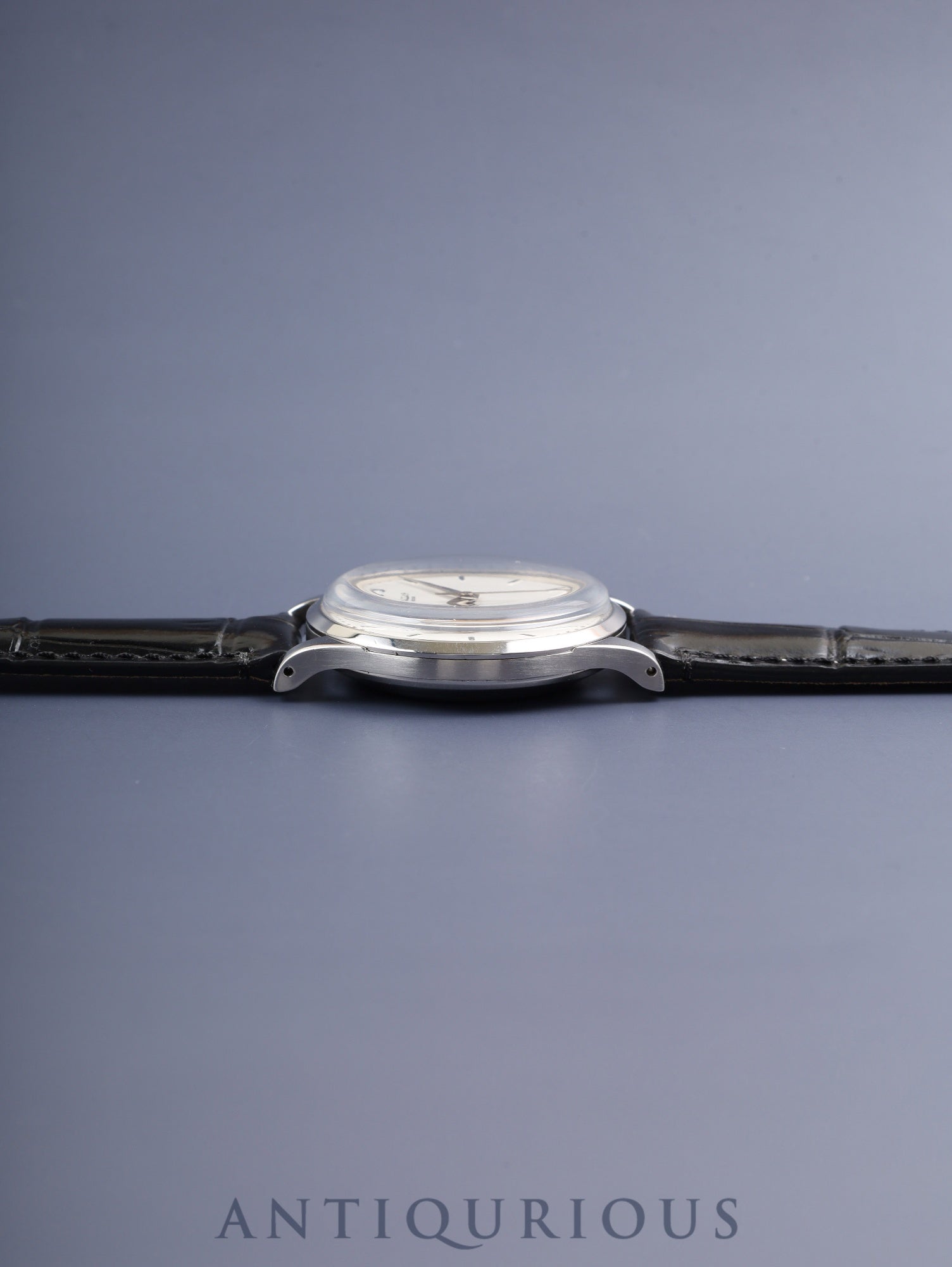 アイダブリュシー オールドインター 自動巻き Cal.C.853 SS 革 社外尾錠（SS）シルバー文字盤 オーバーホール済み