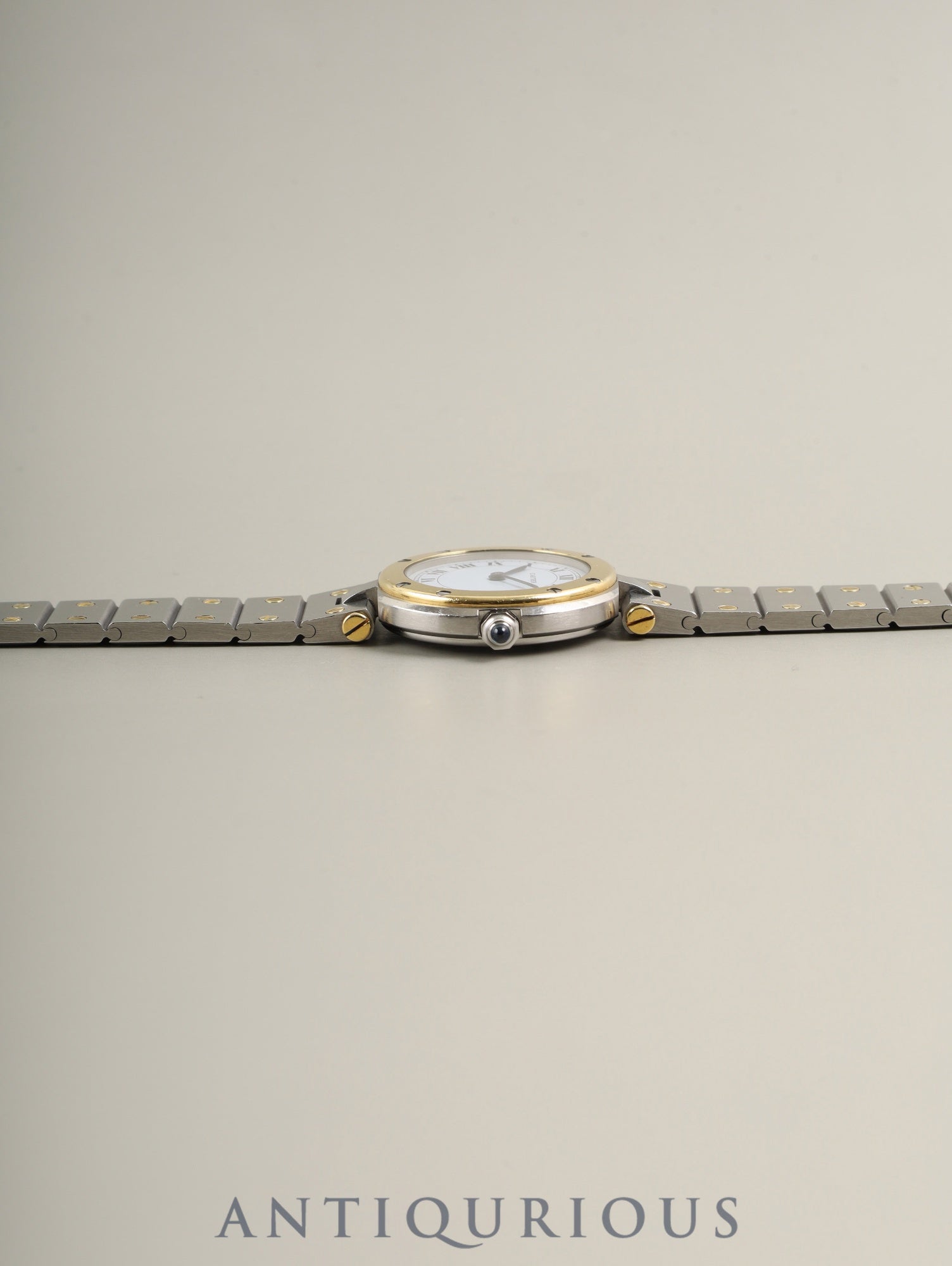 Cartier Santos Vendome SM 84038288 / 8191 Quartz Cal.81 SS/YG SS/YG White Roman Dial (SWISS marking) Overhauled