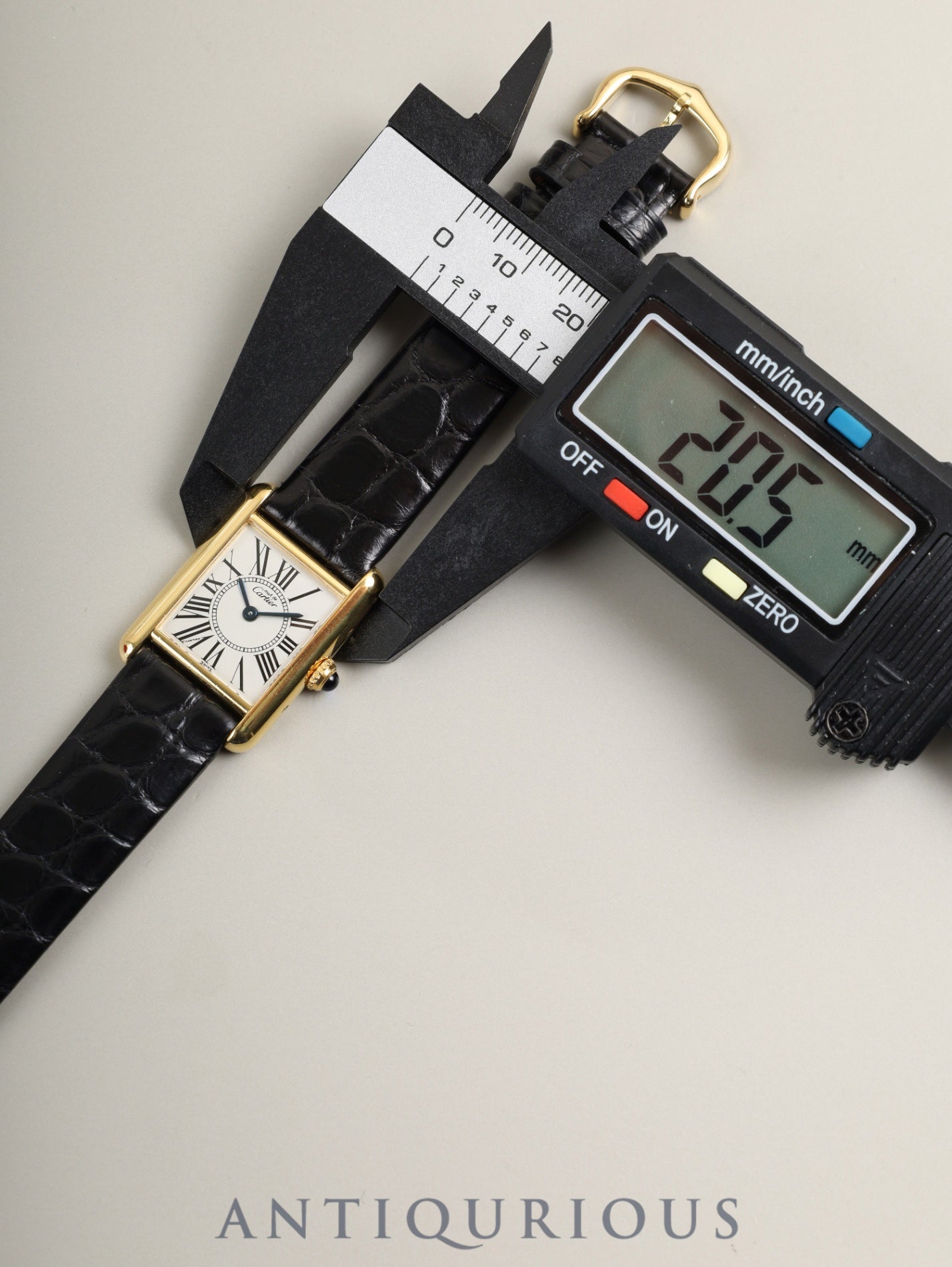 カルティエ マストタンク SM 5057001 クォーツ Cal.057 SV925 革 純正ピンバックル（GP）オパラン文字盤（SWISS表記） 箱 冊子 保証書 オーバーホール済み 新品仕上げ済み