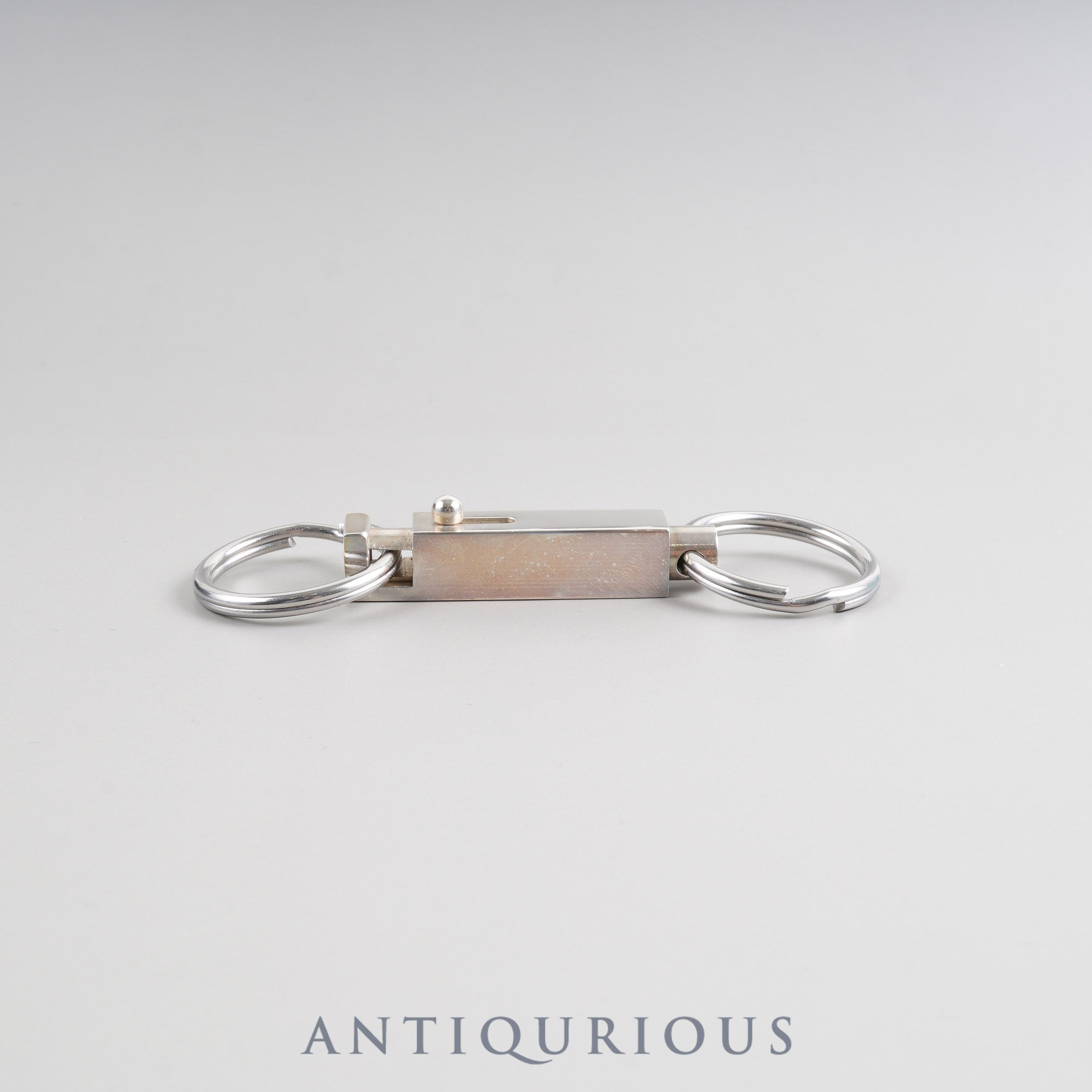 Tiffany Engine Turn Double Key Ring, 925 x Metal, Box, Dust Bag