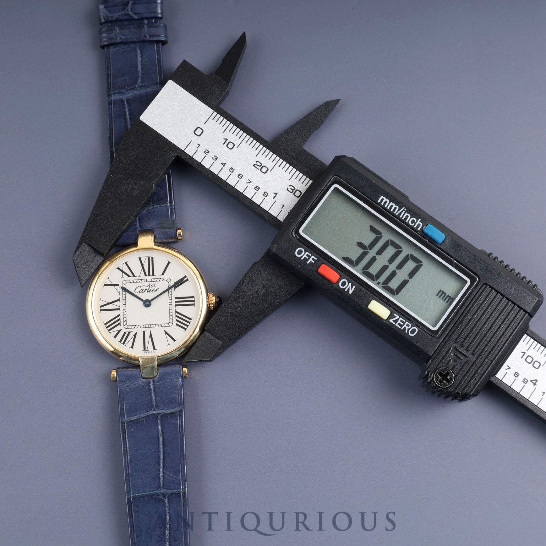 カルティエ マスト ヴァンドーム VLC LM W1005454 / 590003 クォーツ Cal.- SV925 革 純正尾錠（GP） オパラン文字盤 カルティエブティックにてコンプリートサービス済み