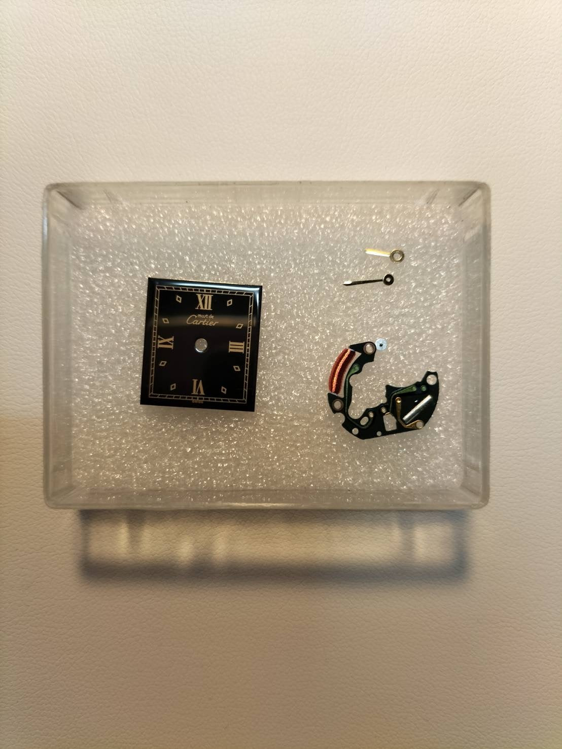 カルティエ マストタンク SM 557051 クォーツ Cal.057 SV925 革 純正尾錠（GP）ブラック飛びローマン文字盤（SWISS表記） オーバーホール済み