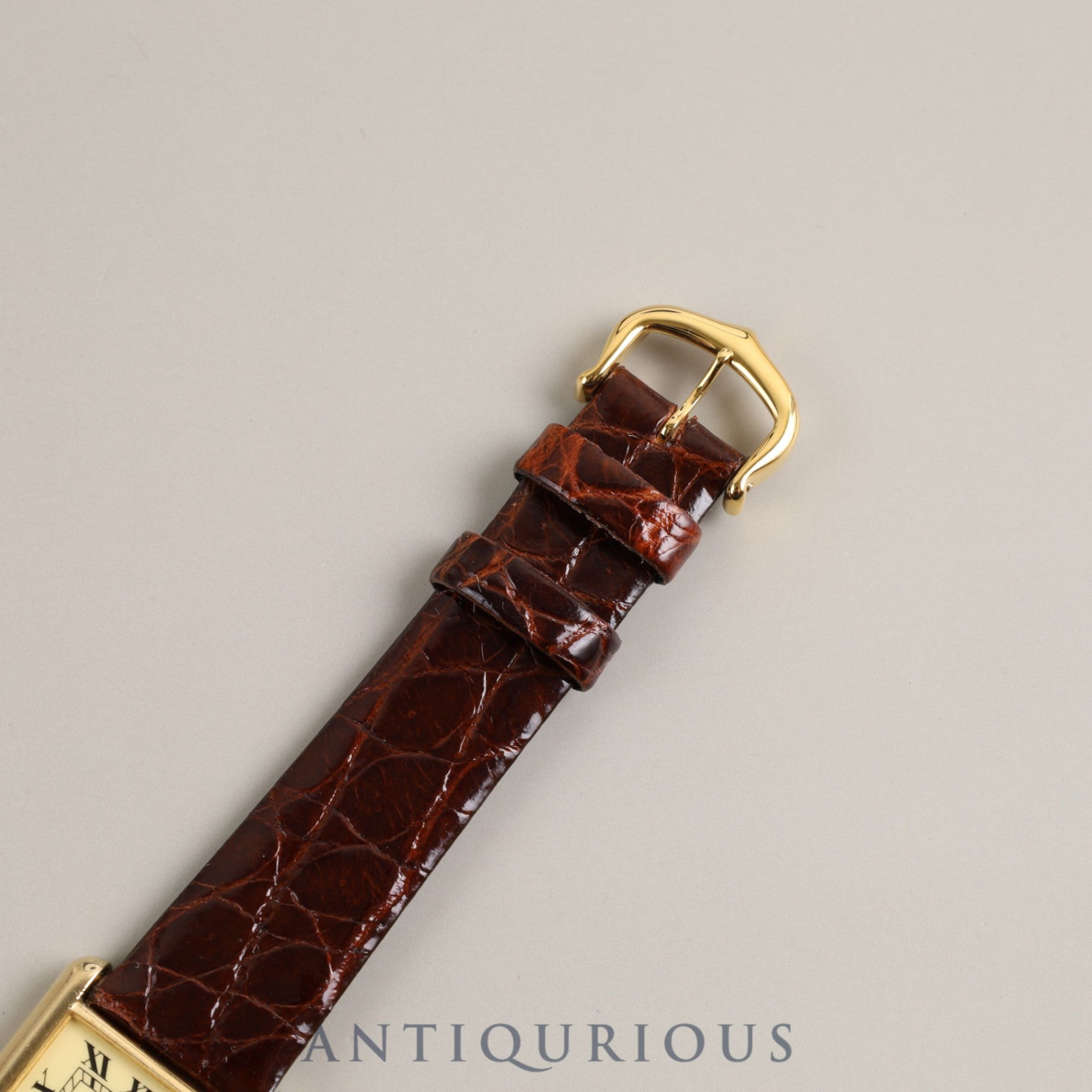 CARTIER Must Tank LM Manual winding 1974213 SV925 Leather Genuine buckle (GP) Ivory Roman International lifetime warranty (1982) Complete service (full maintenance) completed at Cartier boutique