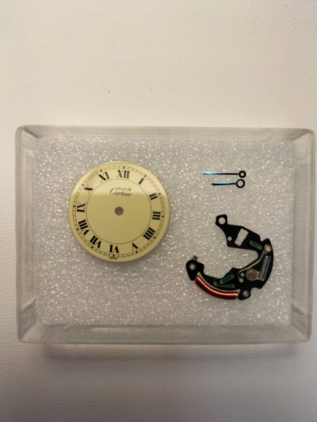 カルティエ マスト ヴァンドーム VLC SM 590004 クォーツ Cal.90 SV925 革 純正ピンバックル（GP）アイボリーローマン文字盤 箱 タグ 冊子 保証書（1991年）オーバーホール済み