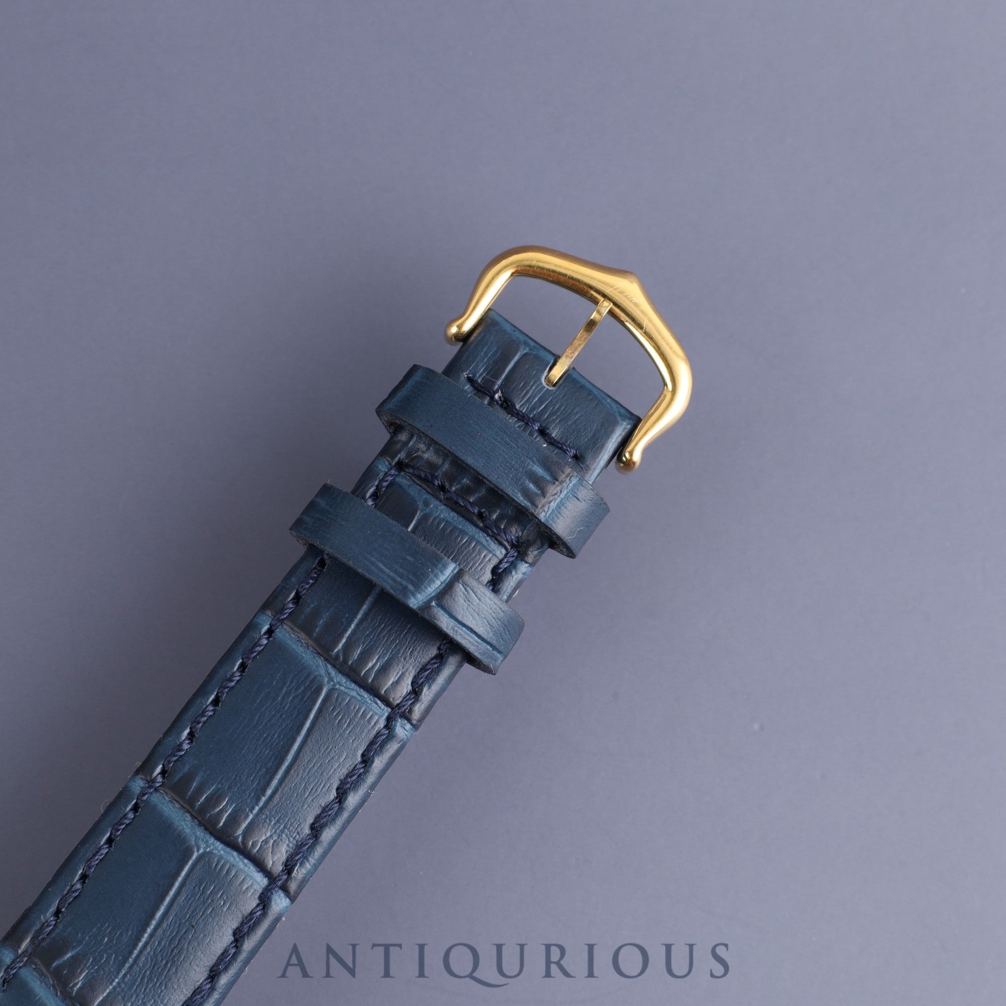 Cartier Must Tank LM Manual winding Cal.78-1 SV925 Leather Genuine buckle (GP) Lapis lazuli dial Overhauled