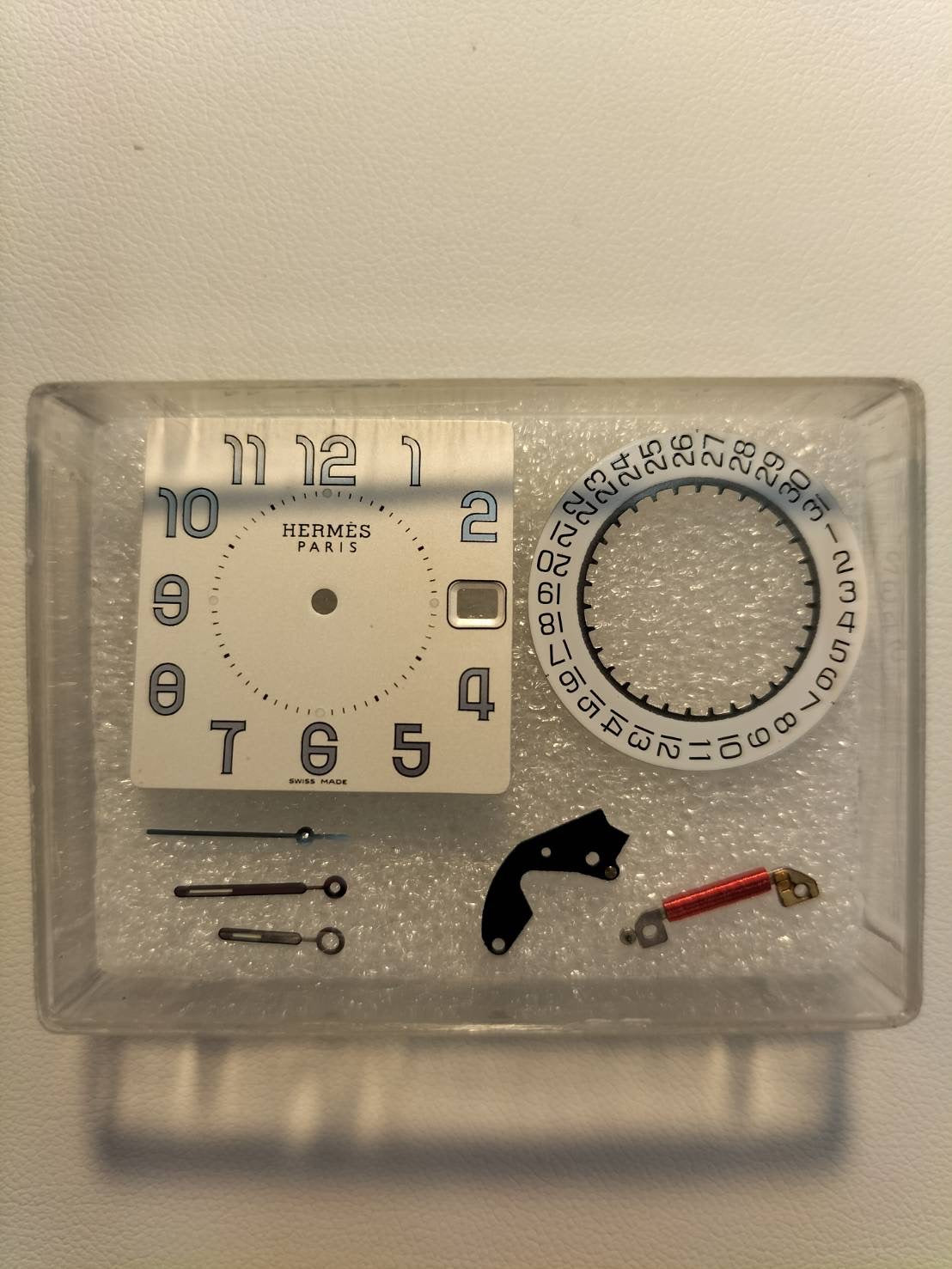 Hermes Cape Cod CC1.810 Quartz Cal.164111 Stainless Steel Leather Strap Original Buckle (Stainless Steel) Silver Arabic Dial Overhauled