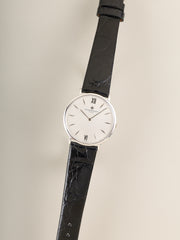 ヴァシュロン・コンスタンタン ラウンド 33060 手巻き Cal.1003/1 750WG 革 純正ピンバックル（750WG）ホワイト文字盤（σ SWISS σ 表記） オーバーホール済み